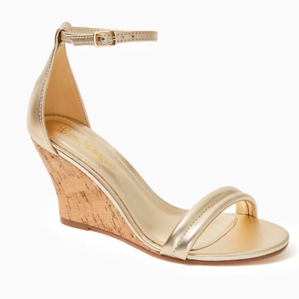 New in Box Lilly Pulitzer women’s 7.5 Jenna Wedge Sandals